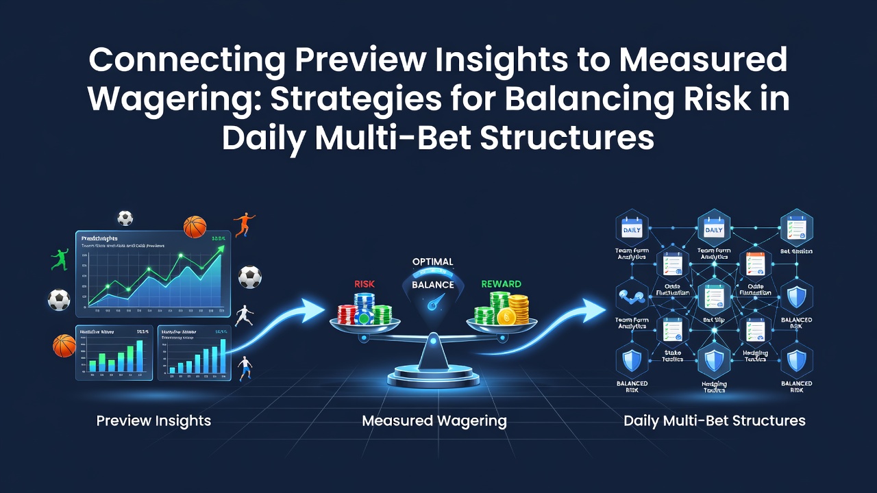 Bettors reviewing statistical previews and odds charts on digital platforms for multi-leg wager planning
