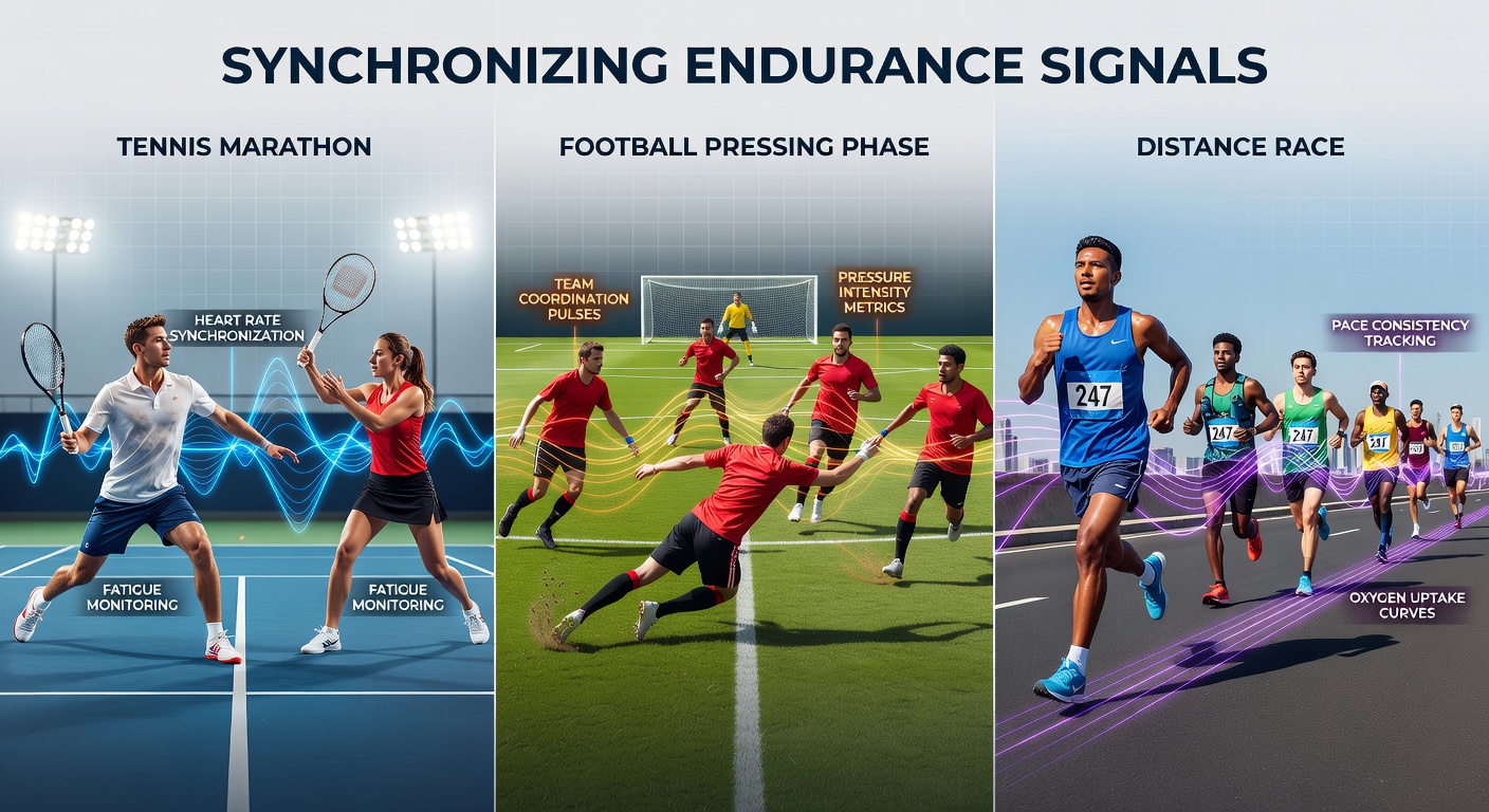 Detailed view of endurance tracking equipment used in multi-sport training environments