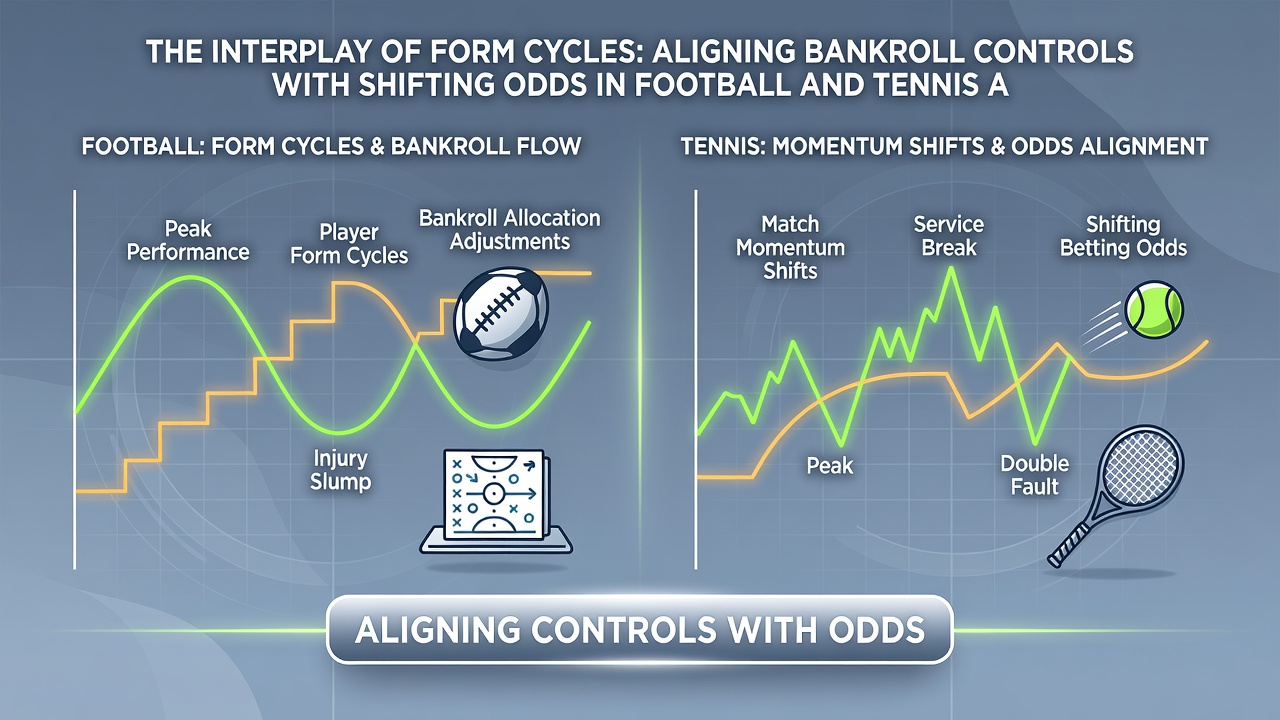 Chart illustrating bankroll allocation adjustments alongside odds movements in accumulator betting